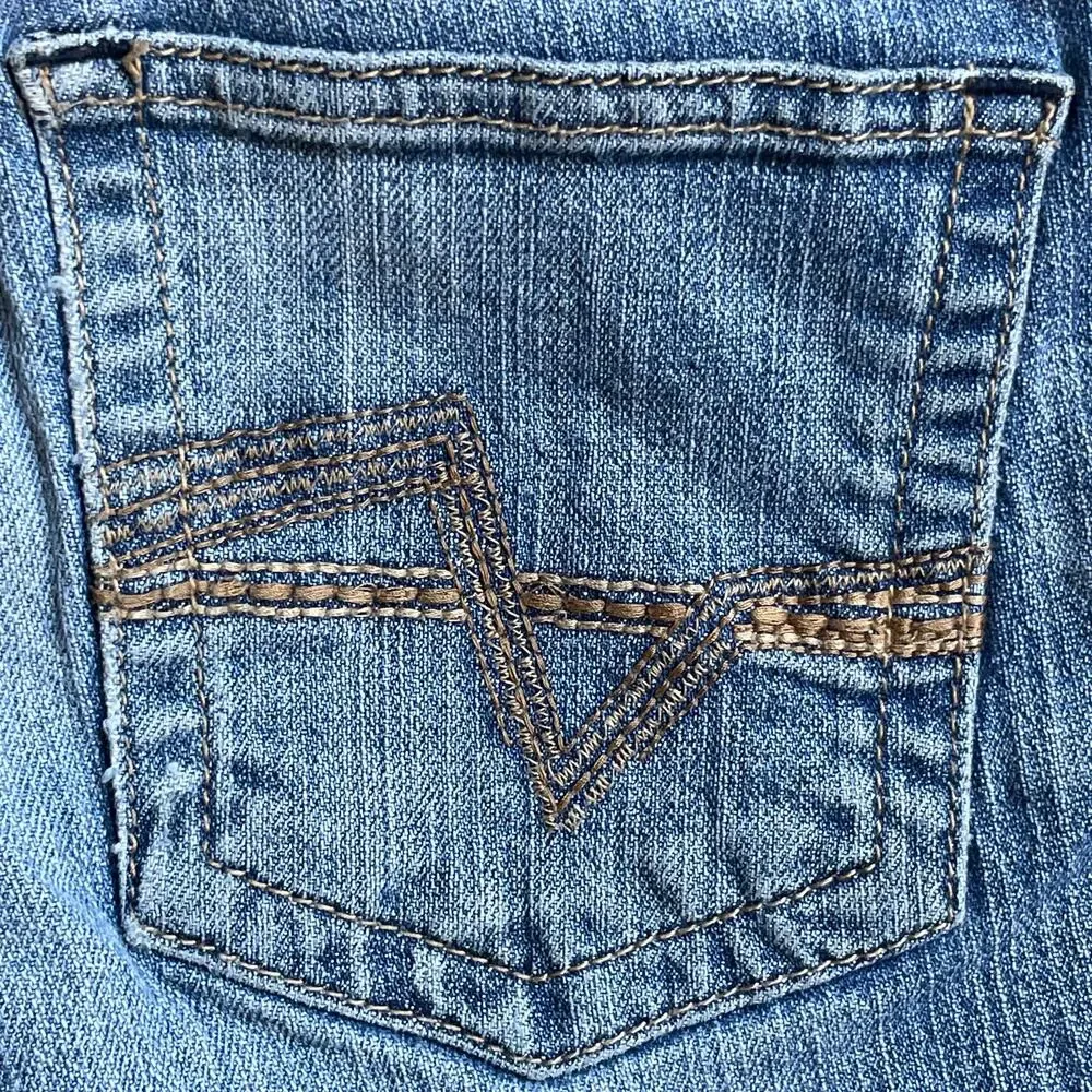 Cody James Girls 12 Reg Bootcut Jeans Western Cowgirl Stretch Distressed